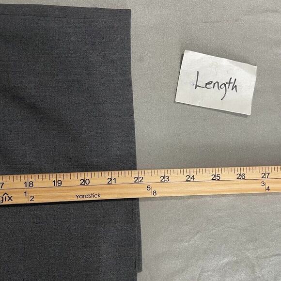 Calvin Klein Size 6 Charcoal Career Stretch Pencil Skirt Business Office Classic - Picture 11 of 11